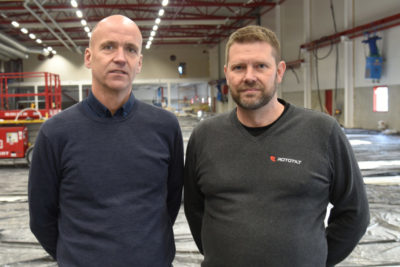 Jan Karlsson, Orderdesk- och eftermarknadschef samt Fredrik Ellingsson, gruppchef för Teknisk support hos Rototilt.