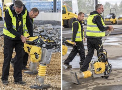 Som att gå ut med hunden. I liggande läge med motorn igång förflyttar sig BT 60 av egen kraft och 58-kilosstampen är därmed väldigt enkel att få med sig. (Foto: Mats Thorner)