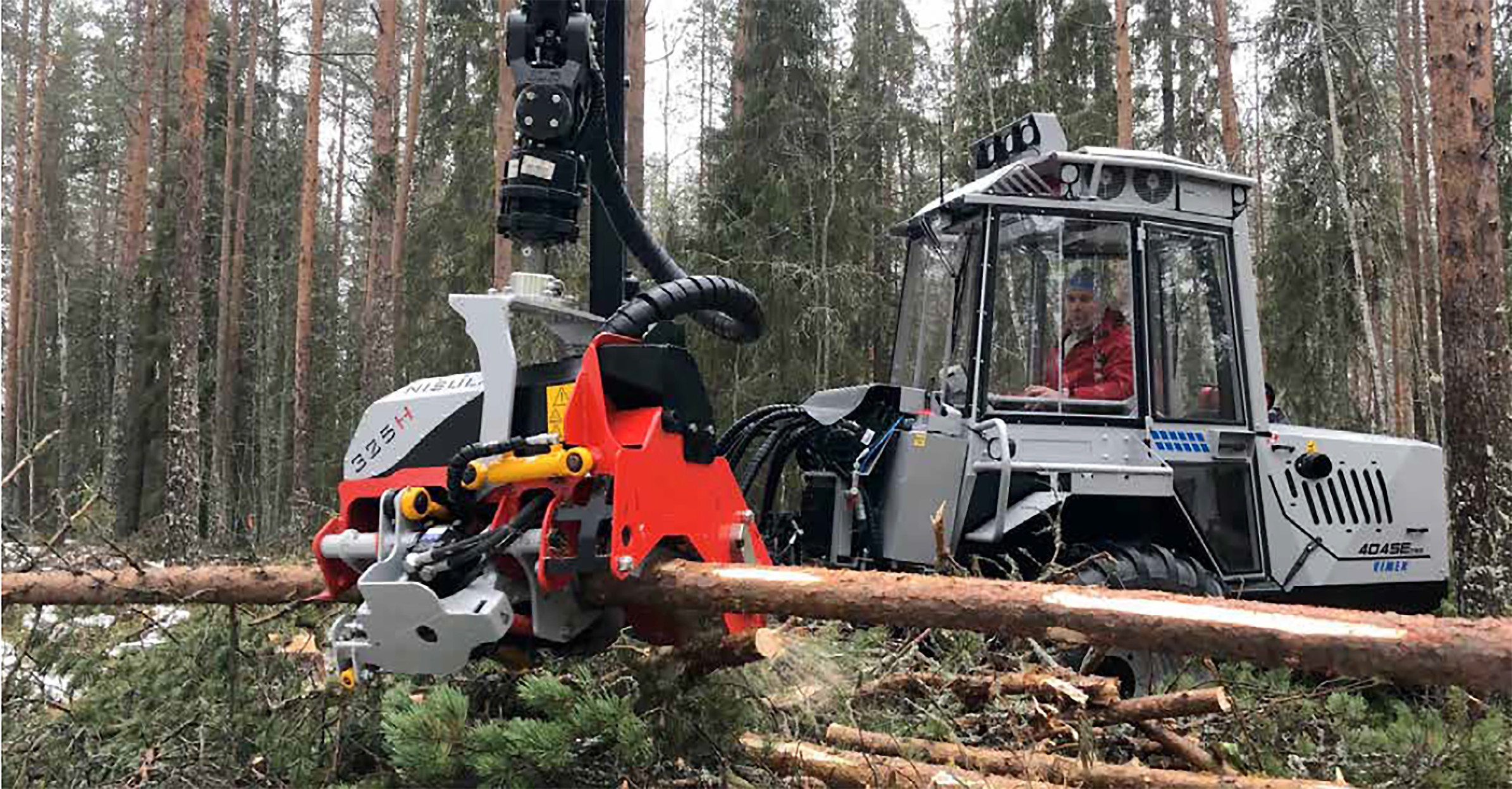 Provkörning med Nisula 325H-aggregatet utanför Vindeln i november 2019.