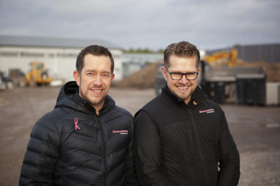 Jonas Marcusson, vd, och Robert Marcusson, Entreprenadchef på Marcussons entreprenadteknik