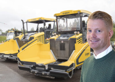 Tobias Rostedt, produktchef för Bomags produkter i Sverige.