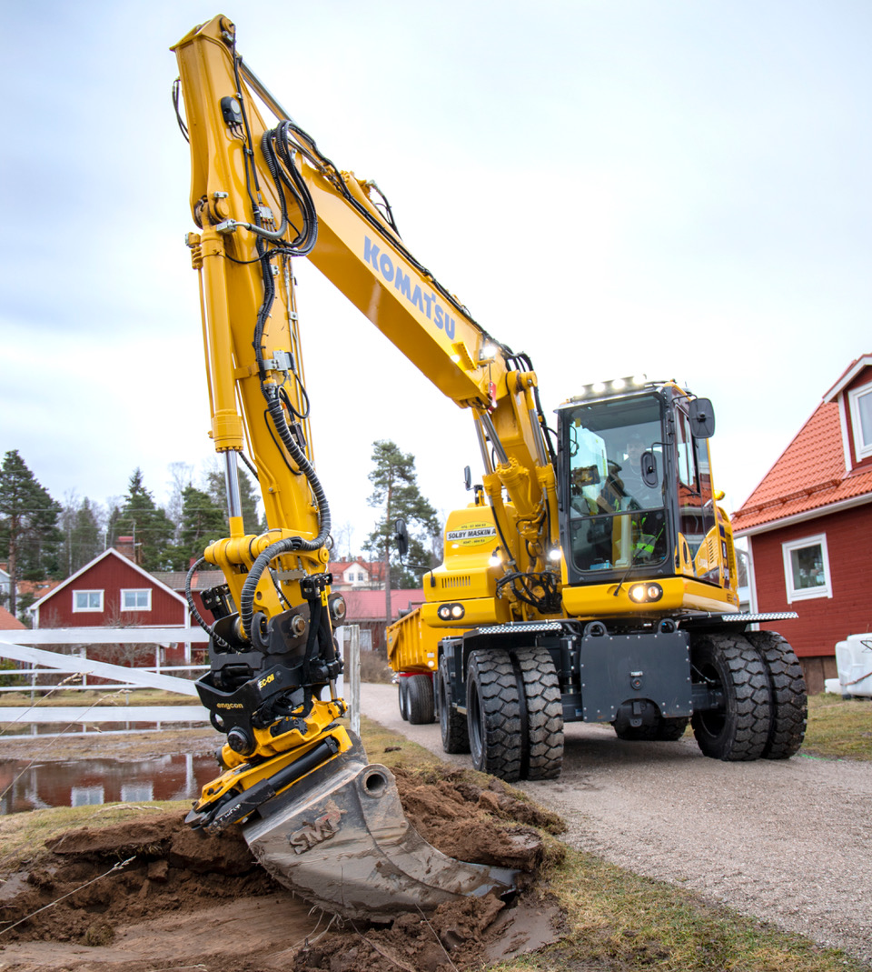 Solby Maskins maskiner underhåller och bygger ut va-systemen i Gagnef, Leksand och Rättvik.