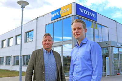 Christer Söderberg ny Director of Marketing & Business Strategy och hans ersättare som vd för Swecon Joakim Arndorw.