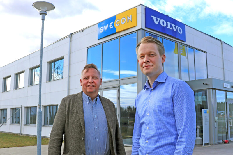 Christer Söderberg ny Director of Marketing & Business Strategy och hans ersättare som vd för Swecon Joakim Arndorw.