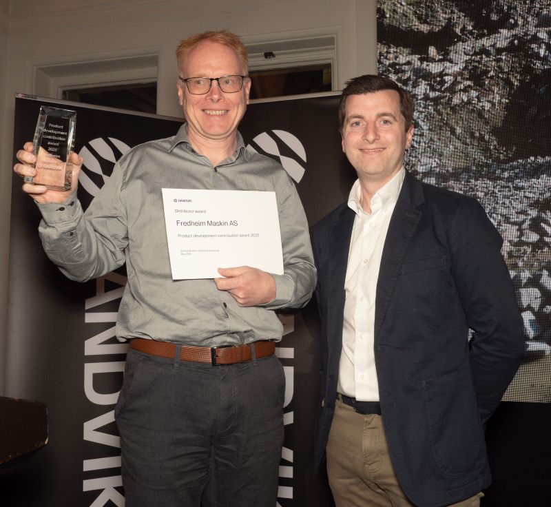 20260518 - Fredheim Maskin tilldelas pris av Sandvik Mobiles 2026 (1)